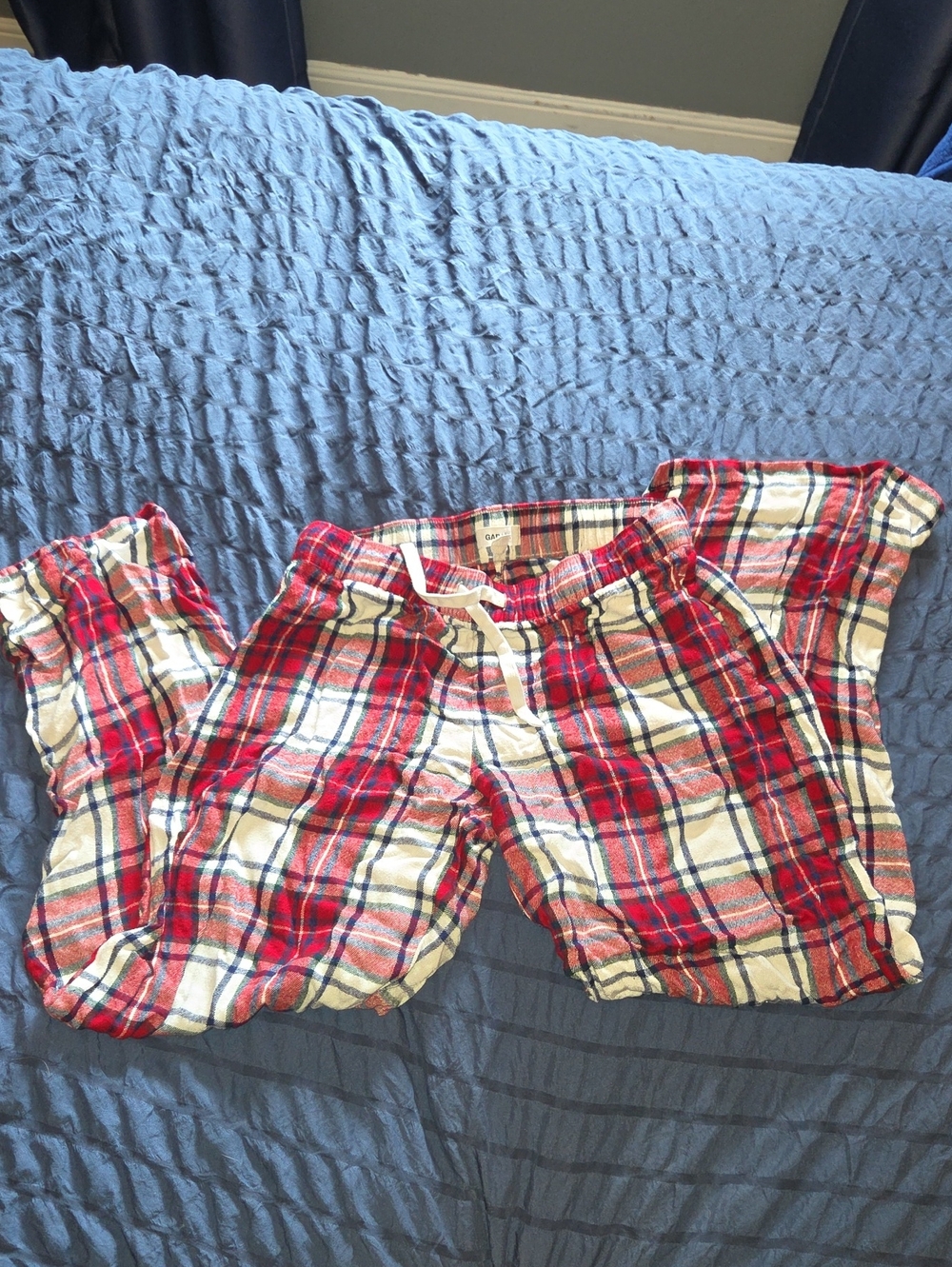 Garage Red and White Plaid Ladies Pajama Bottoms
